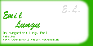 emil lungu business card